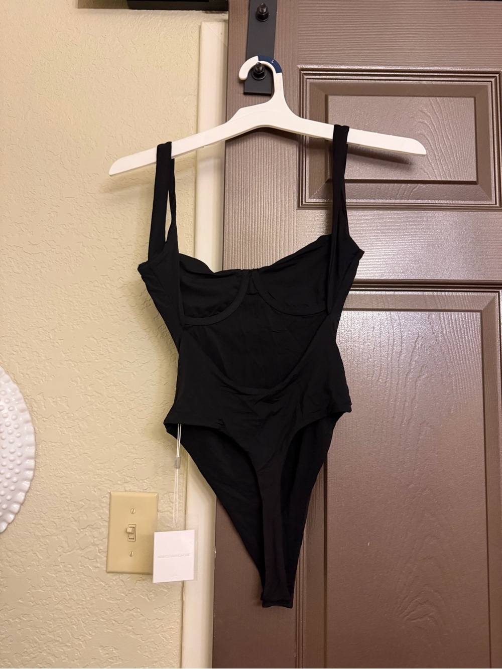 Naked Wardrobe Open Back Body Suit Black XS - NEW - Picture 4 of 7